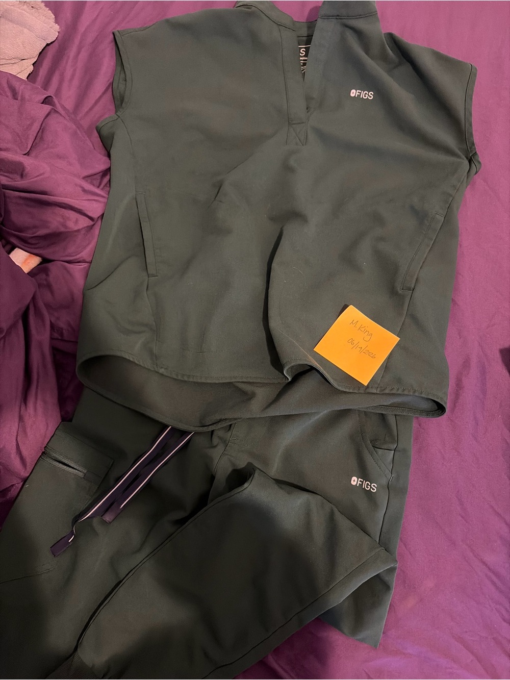 Figs - Limited Edition- British Racing Green Set - (XXS Rafaela top, XS-P pants)